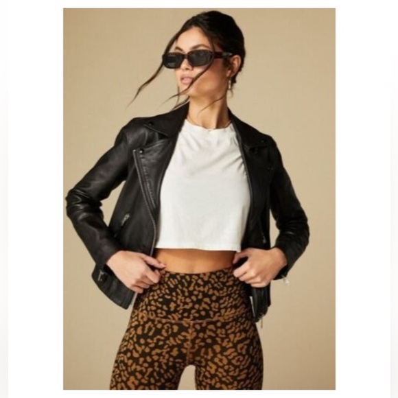 NEW Tan + Lines by Sivan Ayla Leopard WorkOut Set, L - Picture 9 of 9